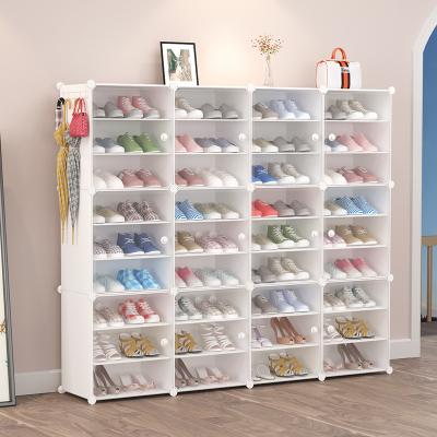 China Wholesale Modern New Trend Online Multi-layer Stackable Shoe Cabinet Cabinet For Storing Household Goods Shoe Rack for sale