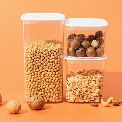 China Wholesale Freshness Storage Canister Grain Storage Bottle Kitchen Storage Containers Bottles And Jars With Lid for sale