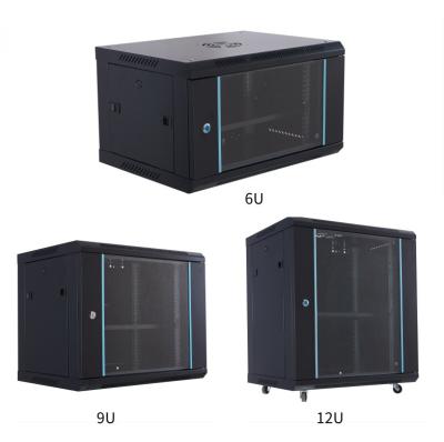 China Galvanized Standard 19 Inch 9U 600x600x500mm Assembly Steel Server Rack Small Network Cabinet for sale