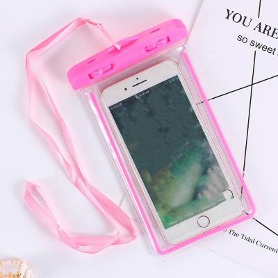 China Universal Large Waterproof PVC Water Phone Case Swimming Waterproof Mobile Cell Phone Filter Bezel Pouch for sale