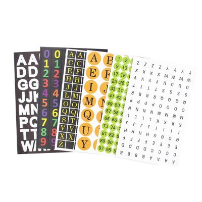 China Decorative Custom Wholesale Self Adhesive Letter Number Decorative Diy Sheet Alphabet Sticker Small Alphabet Sticker for sale