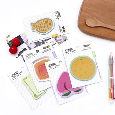 China Self Adhesive Memo Pad Multicolor Custom Shapes Cute Sticky Note For School Diary Writing Sticky Notes for sale