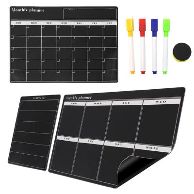 China School Wholesale Magnetic Whiteboard Fridge Planner Magnetic Monthly Calendar Magnetic Whiteboard Plan Calendar Magnetic Whiteboard for sale