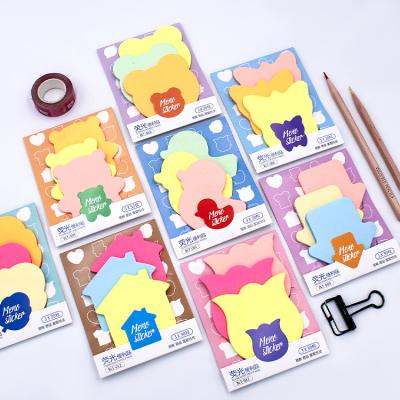 China Amazon Hot Selling Self Adhesive Die Cut Sticky Notepad for sale