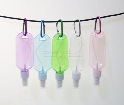 China Other Color Spray Upside Down Bottle Waterless Hand Sanitizer Suitable For Alcohol Gel Disinfection 60ml Hook Upside Down Bottle for sale