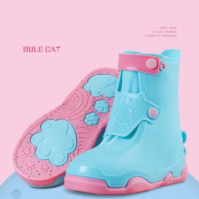 China Fashion trend kids raincoat ladies fashion to toddler rubber cover plastic women plastic rain boots for sale