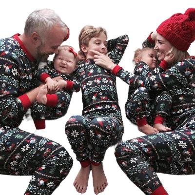 China Breathable Merry With Pockets Red White Stripe Christmas Family Matching Pajamas Pajama Set for sale