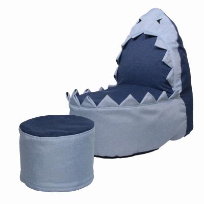 China Foldable Shark Bean Bag Chair Sofa Comfort Bean Bag Home Sofa 80cm x 65cm x 46cm for sale