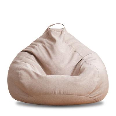 China Popular Foldable Beige Color Adults Large Bean Bag Chair Sofa, Hammock Bean Bag Lounge Relax Sofa for sale