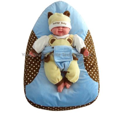 China Foldable WITH PILLOW Brown Dots First Baby Chair, Babies' Bean Bag Sofa, Multifunctional Baby Bean Bag for sale