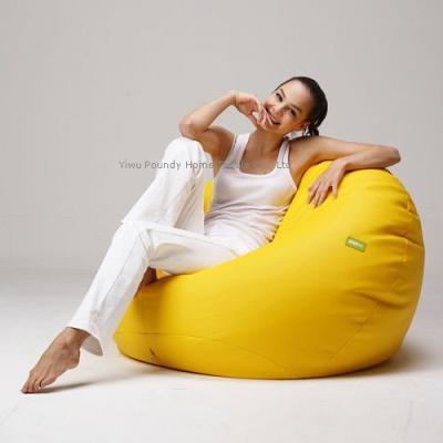 China Large Foldable Yellow Adult Bean Bag Chairs Bean Bag Chair Indoor Wholesale Sofa Lazy Bean Bag for sale