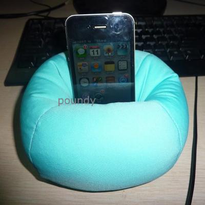 China Spandex Adjustable With Fillings / MP3 /Desk Mobile Phone Bean Bag Top Holder for sale