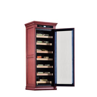 China Hotel Oak Cabinet Electric Storage Seed Humidor Wooden Fresher Cigars Show Cigar Humidor for sale