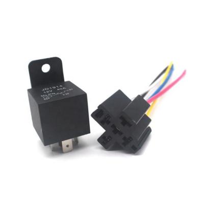 China Wholesale AgSnO12 12V/24V 40A 4 Pins 5 Pins With Plug Cable Automotive Relay for sale