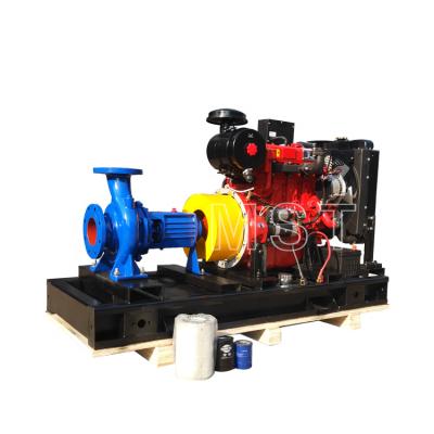 China Irrigation and Agriculture Diesel Engine Single Stage Centrifugal Pump End Suction Feed Water Pump for sale