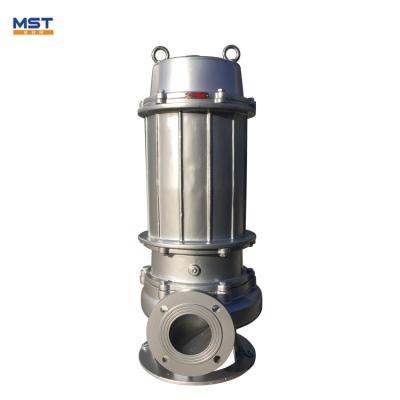 China Water Treatment Solutions High Head and Large Flow Unclogable Submersible Centrifugal Sewage Pump for sale