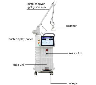 China 110V al laser fraccionario del CO2 de la máquina del retiro del pigmento de 250V 10600nm en venta