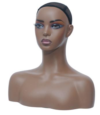 China Realistic PVC Mannequin Maternity Heads With Shoulders For Display for sale