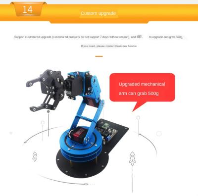 China STM 51 Open Source Quad Core Processor University STEM Educational Programmable Kit DIY Maker Robotic Project Kit / Mechanical Robotic Arm for sale