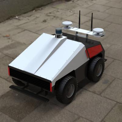 China Outdoor Logistics Remote Control Vehicle AGV Patrol Car Security Control Robot for Security Guard Policemen for sale