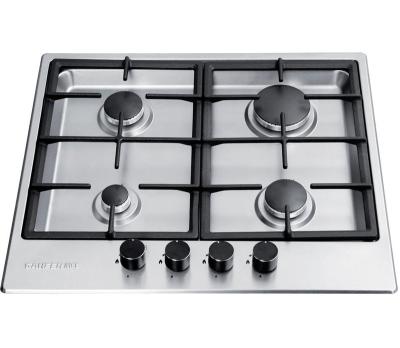 China Basin Shape Panel Gas Stove Hob Hob Kitchen Cooker With 4 Burners Flame Failure Devices for sale