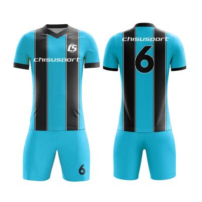 China 100% Polyester Soccer Jersey Sets Factory Direct Custom Logo Design Spring Adults MOQ 1piece New Chisusport Jersey Sets for sale