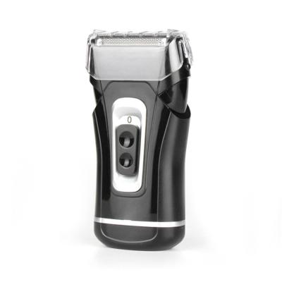 China Rechargeable Stainless Steel Household Twin Blade Battery Face Shaver Men Cordless Trimmer Shaver for sale