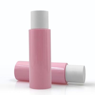 China Cosmetic plastic skincare bottles 50ml 60ml 100ml 120ml color round pet toner bottle cosmetic with  screw cap for sale