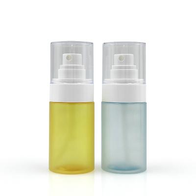 China Cosmetic cosmetic packaging plastic pet bottles sunscreen setting empty small fine mist 60ml 100ml spray bottle for sale