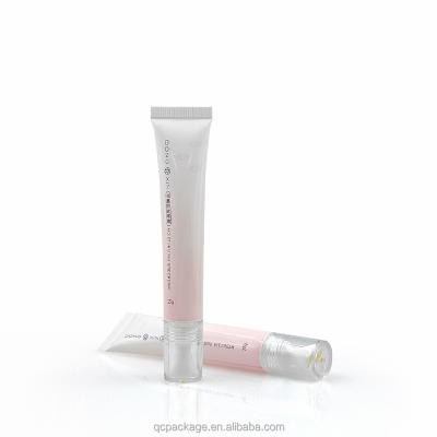 China Cosmetic Cosmetics packaging 15g 25g 30g plastic squeeze skin care tube pink empty eye cream plastic container for sale