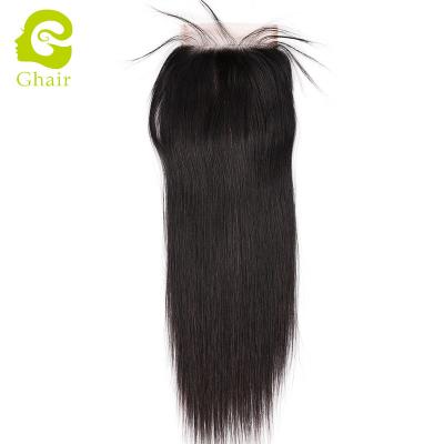 China Free/Mid/3 Way Brazilian Curly Brazilian Mink Hair 5x5 Lace Closure 5x5 Lace Closure Hd Swiss Ghair Loop Lace Front Closure for sale