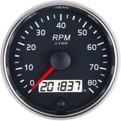 China 12V 24V 85mm 8000 RPM Universal Car Electronic Adjustable Tachometer 85mm for sale