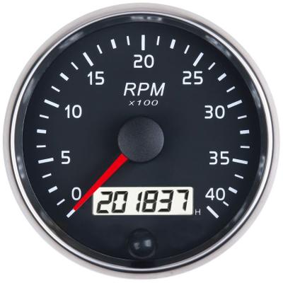 China 12V 24V 85mm tachometer 85mm (3-3/8 of 4000 rpm diesel engine) for sale