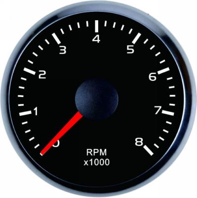 China 12V 24V 52mm 8000 RPM Universal Car Electronic Adjustable Tachometer 52mm for sale