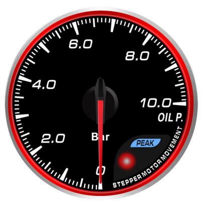 China 60mm CR 10 Color Racing Car Oil Pressure Gauge 60mm for sale