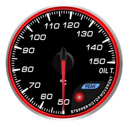 China 60mm CR 10 Color Car Oil Temp Gauge 60mm for sale