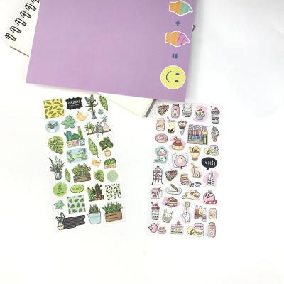 China Eco-friendly Cartoon Popular Pattern Stickers PVC Lamination Adhesive Gloss Stickers for sale