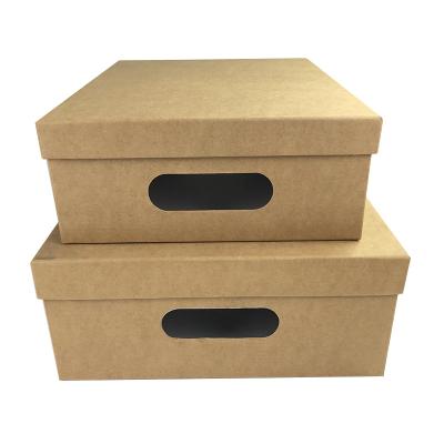 China Packing Items Well Packaged Rectangle Shape Durable Shoes And Clothing Paper Gift Box Accept Customized for sale