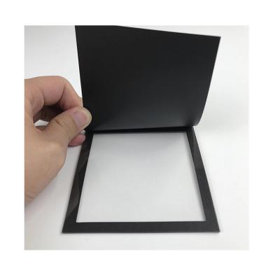 China Decoration Rectangle Cheap Photo Frame 3D Fridge Black Paper Magnet for sale