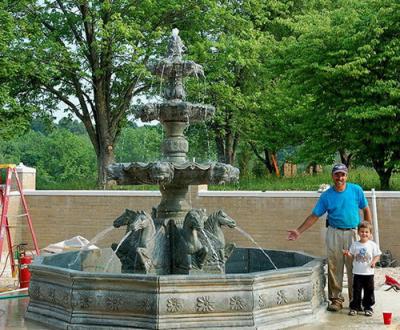 China Large Garden bluestone Fountain for sale