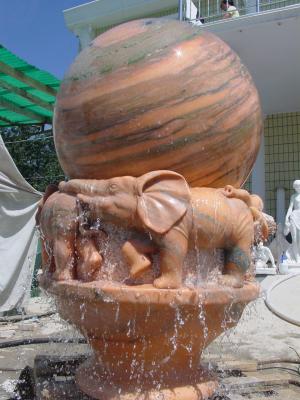 China sunny marble rolling sphere water fountain for sale