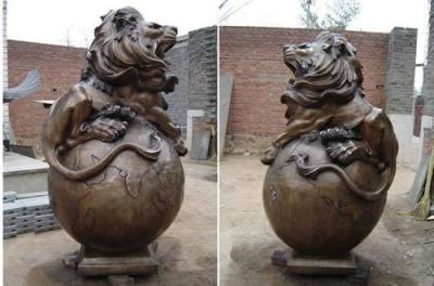 China bronze lion statue for sale