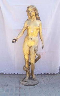 China brass nude girl statue for sale