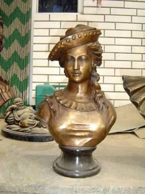 China bronze woman bust for sale