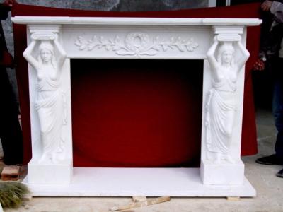 China current style marble fireplace mantel for sale