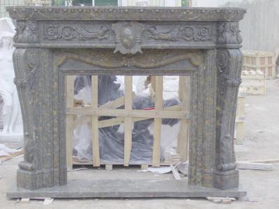 China black marble fireplace mantel  for sale