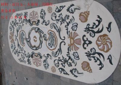 China marble water jet medallion for sale