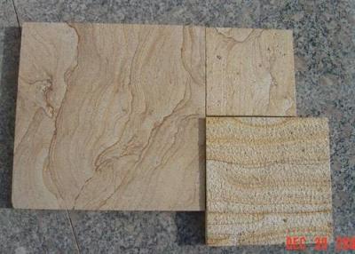 China wooden vein sandstone paving tile for sale