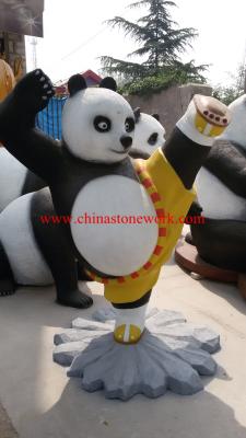 China resin Kongfu panda statue for sale