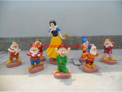 China resin Snow White and the Seven Dwarfs for sale